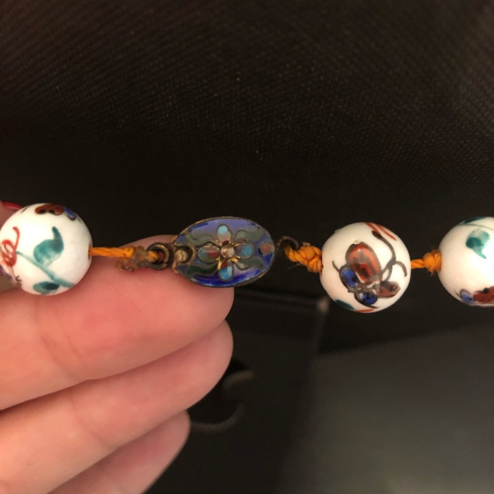 Hand Painted Statement Necklace - image 3